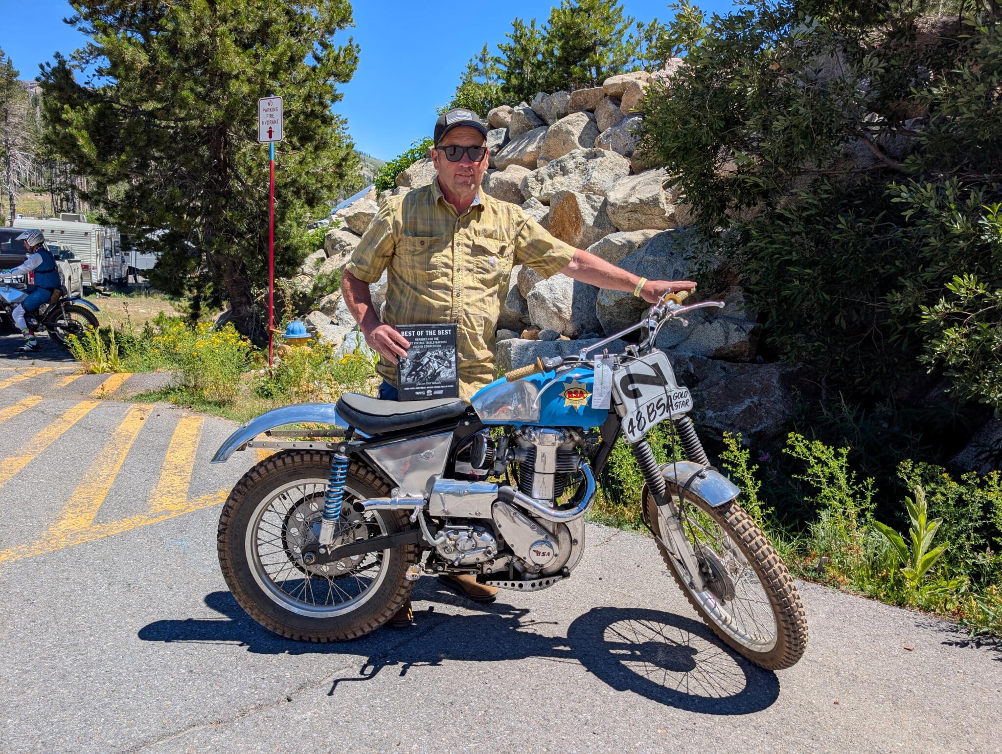 Trials – Jeff Bushey – 1948 BSA 500 in Dick Mann Frame